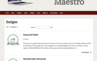 Wes Fryrer's MacBook Maestro Badging Site